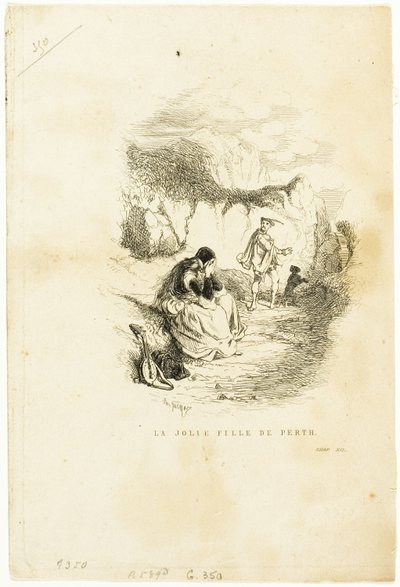 A Linda Garota de Perth de Charles Emile Jacque