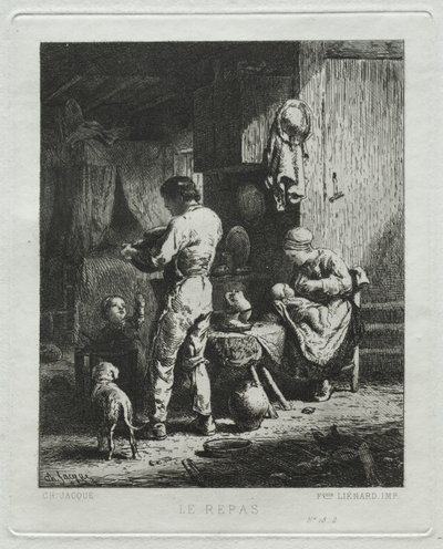 O Repast. de Charles Emile Jacque