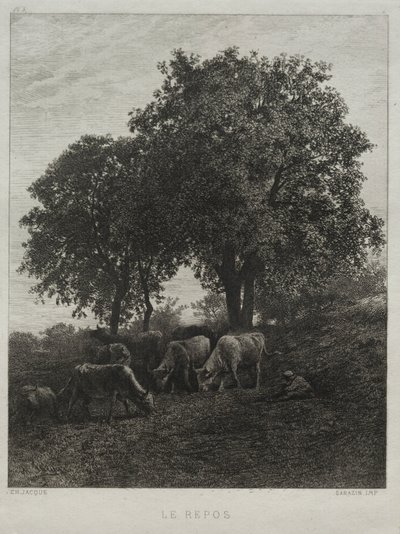O repouso. de Charles Emile Jacque