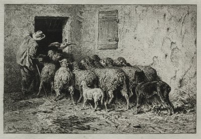O Retorno, 1864. de Charles Emile Jacque