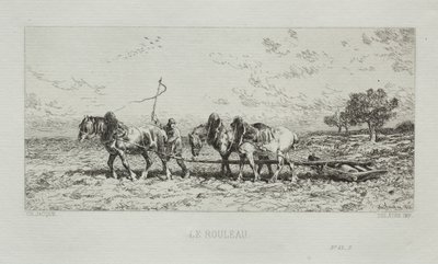 O rolo, 1868. de Charles Emile Jacque