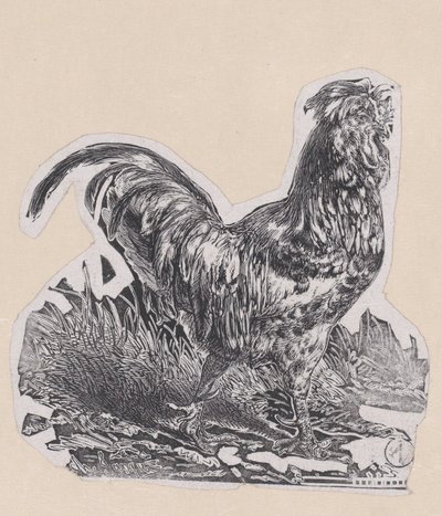 O Galo, c. 1853. de Charles Emile Jacque