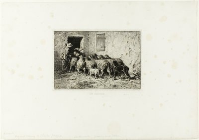 As ovelhas voltando para casa de Charles Emile Jacque