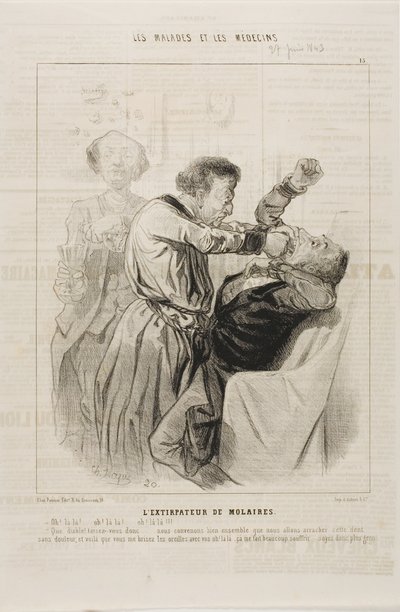 O Extrator de Dentes (placa 15) de Charles Emile Jacque