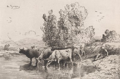 O Tronco, 1864. de Charles Emile Jacque