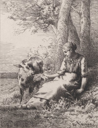 Uma Amizade, 1867., 1867. de Charles Emile Jacque