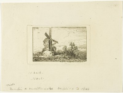 Moinho de vento de Charles Emile Jacque