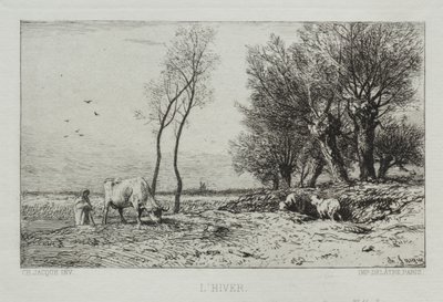 Inverno de Charles Emile Jacque