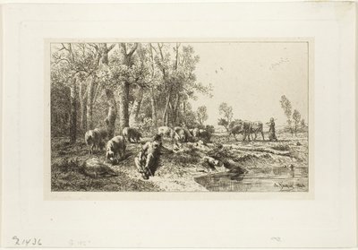 Inverno de Charles Emile Jacque