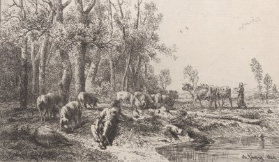 Inverno, 1864. de Charles Emile Jacque