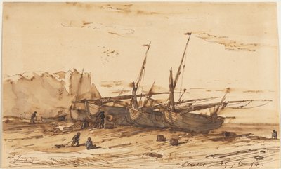 Étretat, 1854. de Charles Emile Jacque