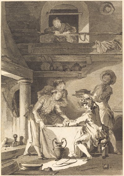 Patê de enguia de Charles Emmanuel Patas after Jean Honoré Fragonard