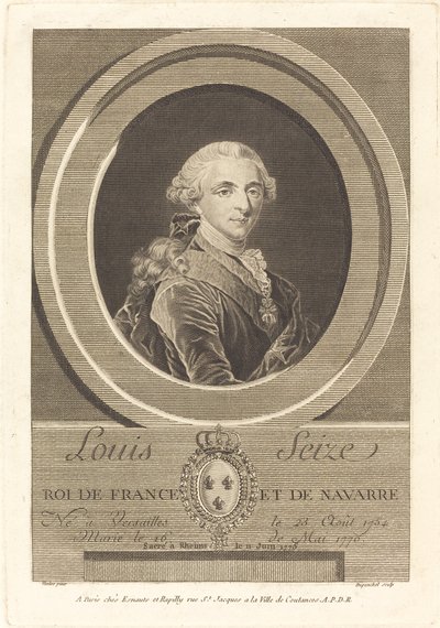 Luís XVI, rei da França de Charles Eugene Duponchel