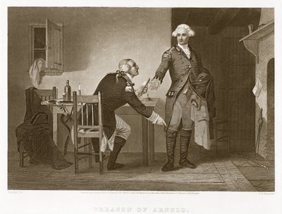 Traição de Arnold, pub. 1874. de Charles F Blauvelt 1824 1900.