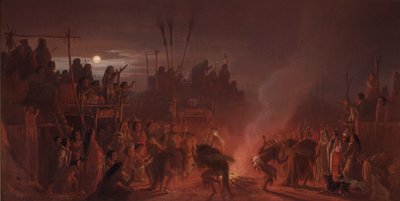 A Dança do Búfalo de Charles Ferdinand Wimar