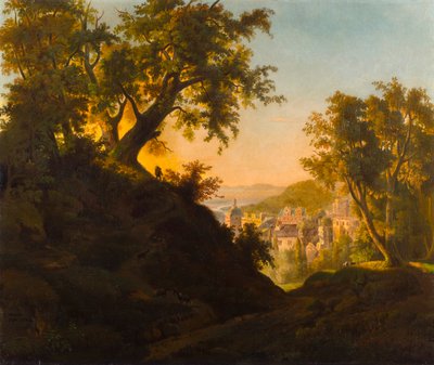 O Castelo de Heidelberg de Charles Ferdinand Wimar