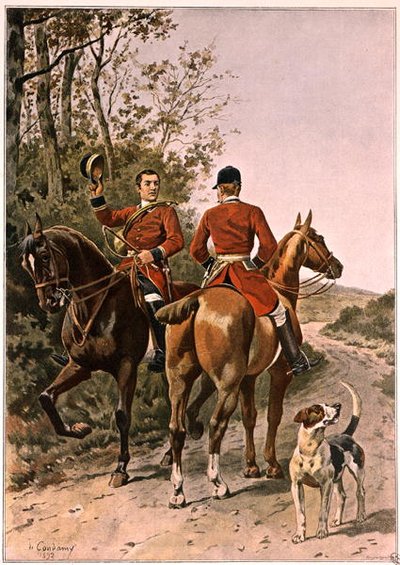 O Rendez-Vous, gravado por Rougeron-Vignerot, 1892 de Charles Fernand de Condamy
