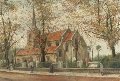 Vista, st, marys, igreja, stoke, newington de Charles Francis