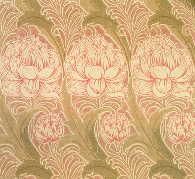 Papel de parede desenhado por Voysey, Victorian de Charles Francis Annesley Voysey