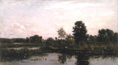 Uma Curva no Rio Oise de Charles Francois Daubigny