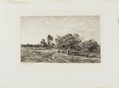 Macieiras em Auvers de Charles Francois Daubigny
