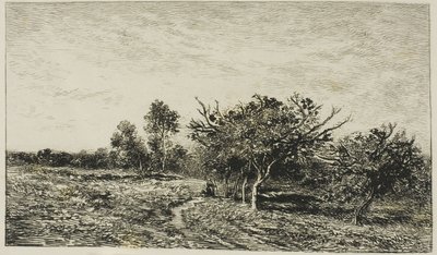 Macieiras em Auvers de Charles Francois Daubigny