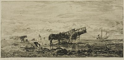 Praia de Villerville de Charles Francois Daubigny