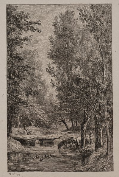 Brook no Val Mondois, c. 1862 de Charles Francois Daubigny