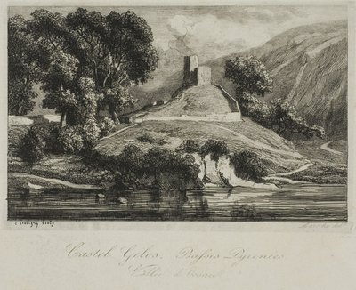 Castel Gélos (Vale de Ossau) de Charles Francois Daubigny