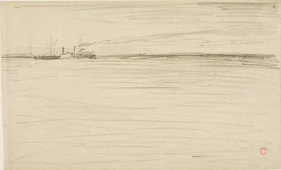Atravessando o canal de Charles Francois Daubigny