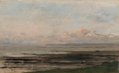 O mar na maré baixa de Charles Francois Daubigny