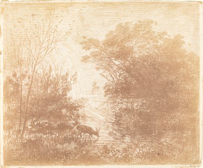 Cervo de Charles Francois Daubigny