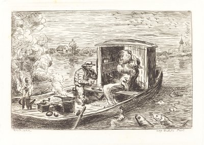 Descendo a corrente (Avallant) de Charles Francois Daubigny