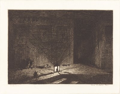 Interior de uma pousada (Interior de uma pousada) de Charles Francois Daubigny