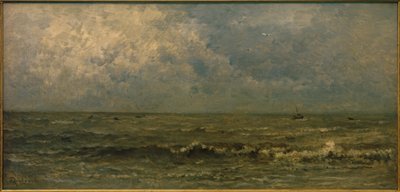 O mar, tempo cinza de Charles Francois Daubigny
