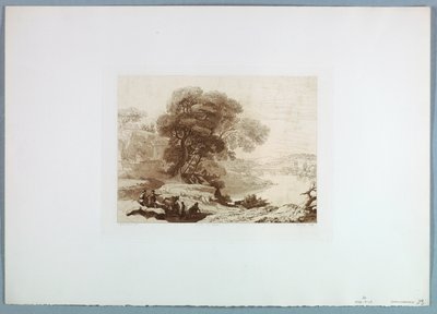 Paisagem (depois de Claude Lorrain) de Charles Francois Daubigny