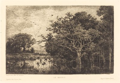 Pântano de Charles Francois Daubigny