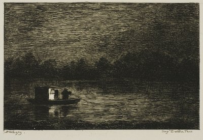 Viagem Noturna (A Rede de Pesca) de Charles Francois Daubigny
