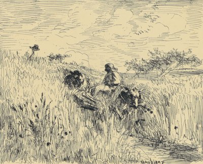 Sentier Dans Les Blés de Charles Francois Daubigny