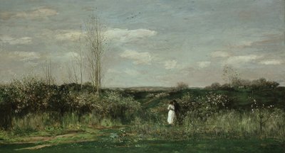Paisagem de primavera, 1862 de Charles Francois Daubigny