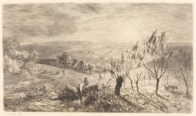 Nascer do sol (Le Lever du soleil) de Charles Francois Daubigny