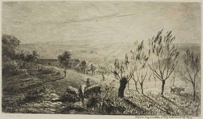 Nascer do sol de Charles Francois Daubigny
