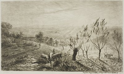 Nascer do sol de Charles Francois Daubigny