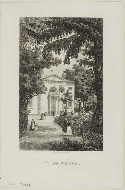 O anfiteatro do Jardin des Plantes de Charles Francois Daubigny