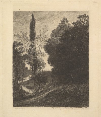 Os Bancos do Primo, ca. 1850. de Charles Francois Daubigny