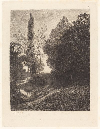 As margens do primo (Les Bords du Cousin) de Charles Francois Daubigny
