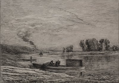 O Barco em Conflans de Charles Francois Daubigny