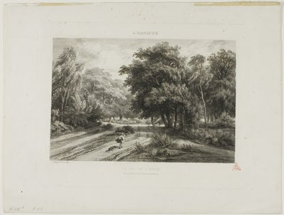 O ninho de águia na floresta de Fontainebleau de Charles Francois Daubigny