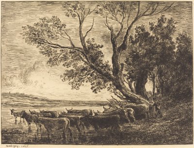 O Ford (Le Gue) de Charles Francois Daubigny