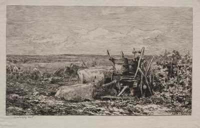 A colheita da uva de Charles Francois Daubigny